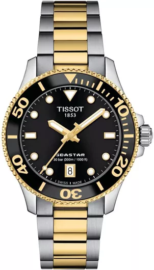 Γυναικείο Ρολόι Tissot Seastar 1000 με Ασημί Μεταλλικό Μπρασελέ