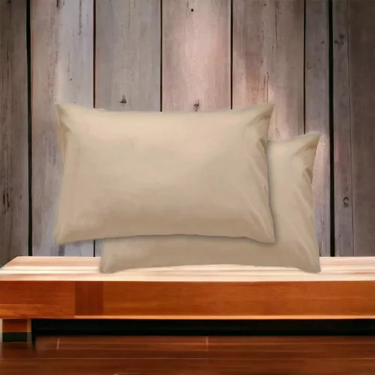 Σετ Μαξιλαροθήκες Το μεγάλο παζάρι 50x70cm Μπεζ