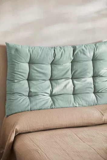 Calma House Gavema Κεφαλάρι Κρεβατιού από Ύφασμα Πράσινο 90x60cm