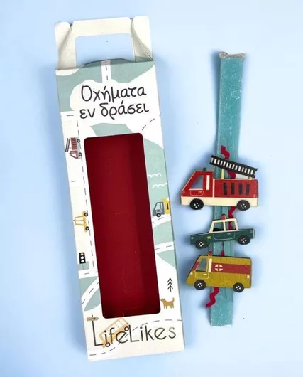 Πασχαλινή Λαμπάδα Στρογγυλή με Κουτί