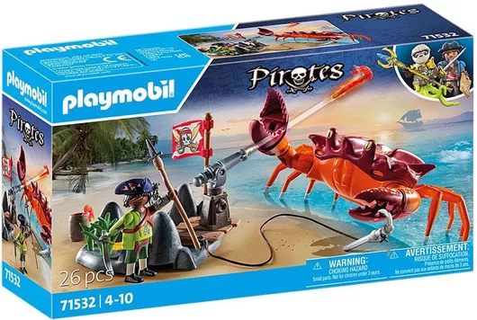 Playmobil Pirates Μάχη με τον Γιγάντιο Κάβουρα για 4-10 ετών