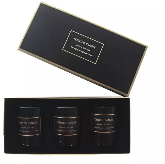 Αρωματικό Κερί Mele Σόγιας σε Μεταλλικό Κουτί 110gr 3τμχ Λευκό