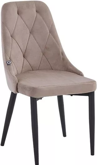 Καρέκλες Τραπεζαρίας Βελούδινες Μπεζ 4τμχ 58x44x88cm