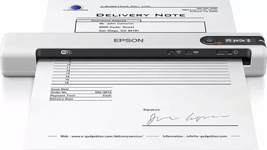 Scanner Epson WorkForce DS-80W Sheetfed A4 με WiFi Λευκό