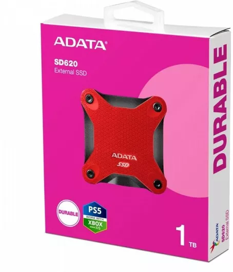 Adata SD620 USB 3.2 Εξωτερικός SSD 1TB 2.5" Κόκκινο