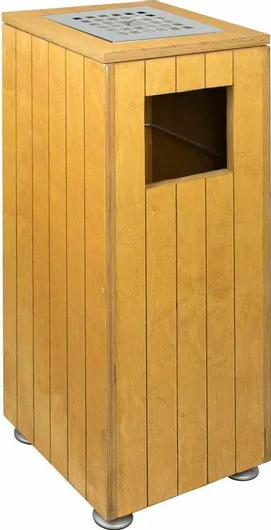 Κάδος Απορριμμάτων Ξύλινος 65lt Καφέ