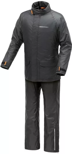 Tucano Urbano Diluvio Day Ανδρικό Αδιάβροχο Σετ Παντελόνι και Μπουφάν Μηχανής Μαύρο Χρώμα