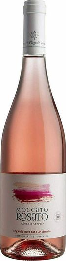 Κρασί Limnos Organic Wines Βιολογικό Moscato Rosato Ροζέ Ημίγλυκο Ημιαφρώδες 750ml
