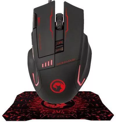 Ποντίκι Gaming Marvo G909 & Mousepad Μαύρο