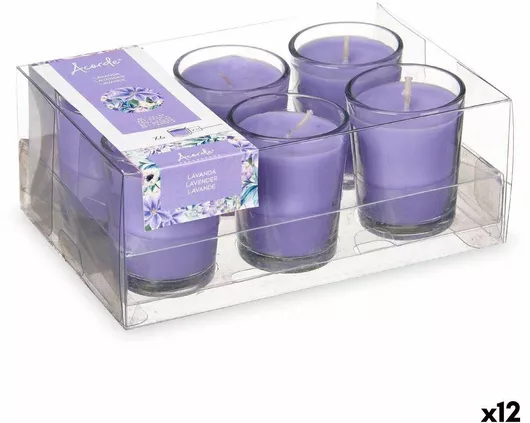 Αρωματικό Κερί Acorde σε Βάζο με Άρωμα Λεβάντα 16x11cm 12τμχ.