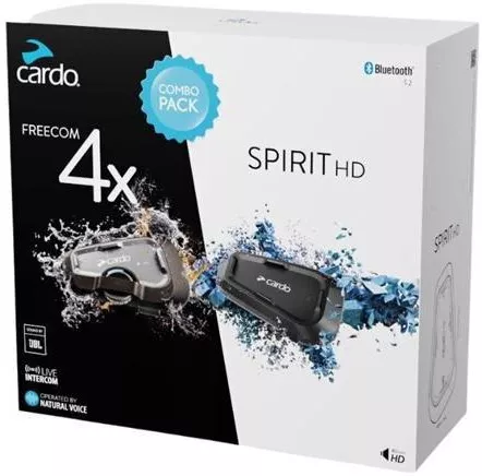 Ενδοεπικοινωνία Μηχανής Cardo Freecom 4x Διπλή για Κράνος Μηχανής με Bluetooth