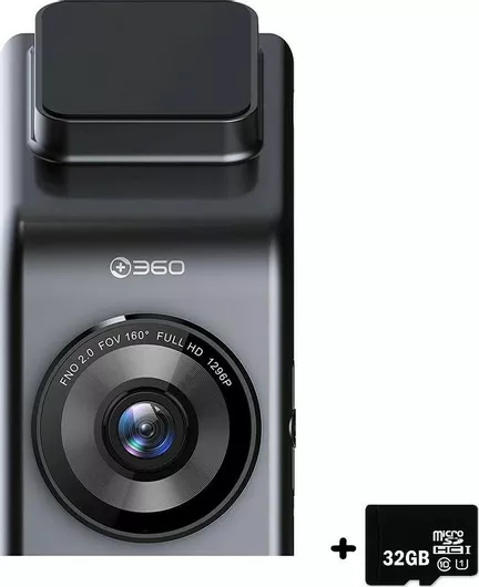 Κάμερα DVR Αυτοκινήτου Smart 360 G300H 1296P με Οθόνη GPS για Παρμπρίζ με Αυτοκόλλητο