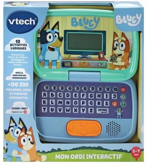 Vtech Ηλεκτρονικό Παιδικό Εκπαιδευτικό Laptop/Tablet Bluey Mon ordi Interactif (FR)