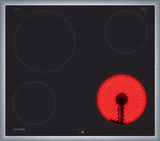 Εστία Κεραμική Pitsos μη Αυτόνομη με Λειτουργία Κλειδώματος 58.3x51.3cm