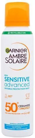 Garnier Ambre Solaire Sensitive Advanced Invisible Protection Αντηλιακή Λοσιόν για το Σώμα SPF50 σε Spray 150ml