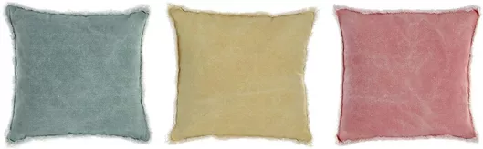 Μαξιλάρια Καναπέ DKD Home Decor Ροζ Πράσινο Κίτρινο 3τμχ 45x45cm