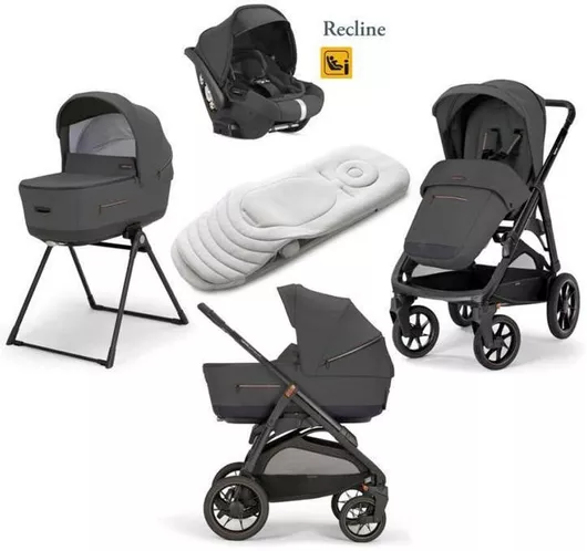 Καρότσι Μωρού Inglesina Aptica XT Quattro Darwin Infant Recline Ρυθμιζόμενο 3 σε 1 Magnet Grey