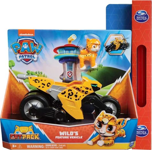 Παιχνιδολαμπάδα Spin Master Paw Patrol Cat Pack - Wild's Feature Vehicle για 3+ Ετών