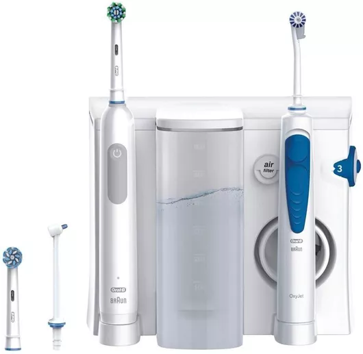 Oral-B Center Oxyjet Oral Irrigator Ηλεκτρική Οδοντόβουρτσα Λευκή