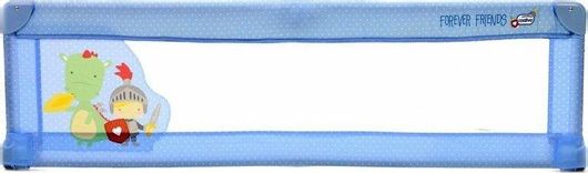 Asalvo Tippi Camelot Προστατευτικό Κάγκελο Κρεβατιών από Ύφασμα Μπλε 150x43.5x76cm