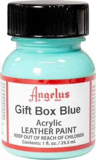 Υγρό Χρώμα Χειροτεχνίας Angelus Acrylic Paint Γαλάζιο για Δέρμα Gift Box Blue 29.5ml