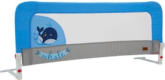 Bebe Stars Whale Πτυσσόμενο Προστατευτικό Κάγκελο Κρεβατιών από Ύφασμα Μπλε 140x60cm