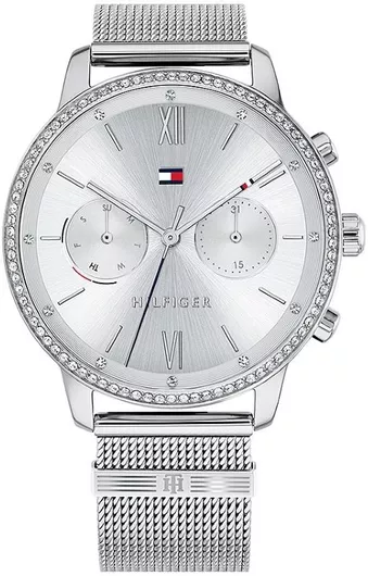 Γυναικείο Ρολόι Tommy Hilfiger Blake Χρονογράφος με Ασημί Μεταλλικό Μπρασελέ 
