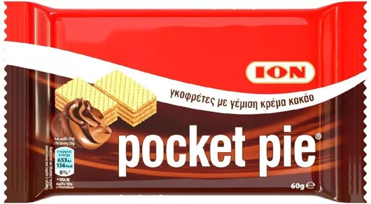 Γκοφρέτες ION Pocket Pie Γάλακτος Κακάο 60gr 10τμχ