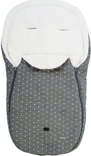 Ποδόσακος Καροτσιού Altabebe 2450 με Fleece Επένδυση 93x47cm Σκούρο Γκρι