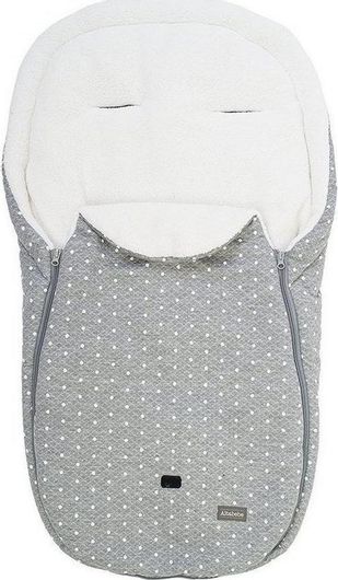 Ποδόσακος Καροτσιού Altabebe 2450 με Fleece Επένδυση 93x47cm Γκρι