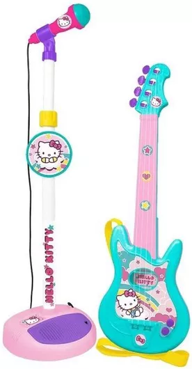 Κιθάρα Hello Kitty Σετ Με Μικρόφωνο για 3+ Ετών