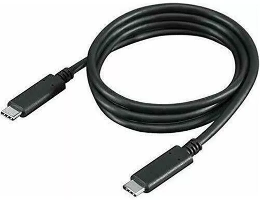Lenovo USB 2.0 Cable USB-C male - USB-C 60W Μαύρο 1m 4X90U90619