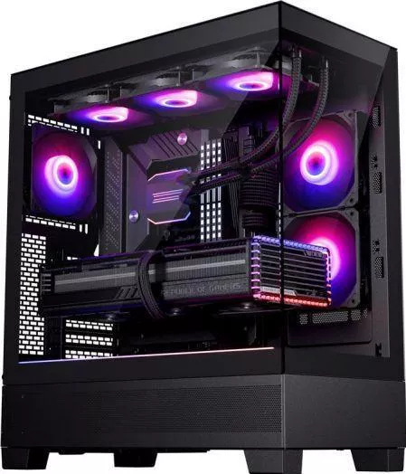 Phanteks XT Midi Tower Κουτί Υπολογιστή με Πλαϊνό Παράθυρο και RGB Φωτισμό Μαύρο