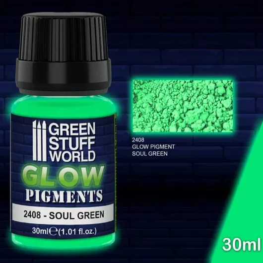 Χρώμα Μοντελισμού Green Stuff World Glow Pigment 2408 Soul Green 30ml