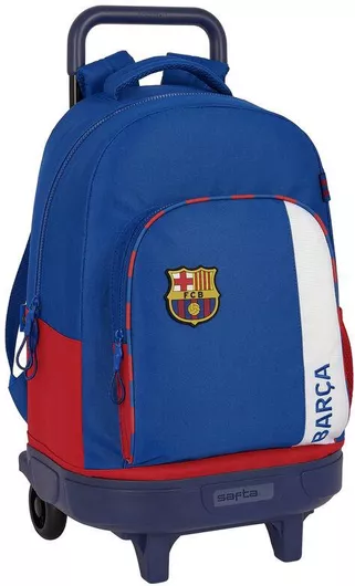 Σχολική Τσάντα Με Ρόδες F.c. Barcelona Μπλε Μπορντό 33 X 45 X 22 Cm