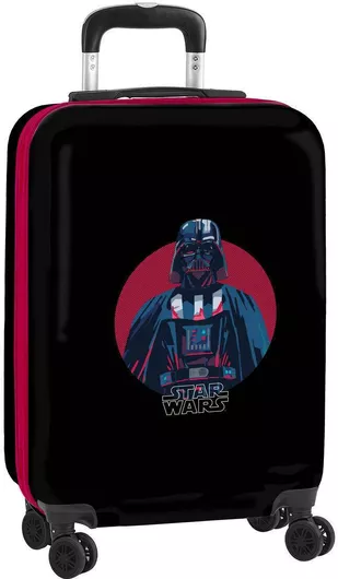 Βαλίτσα Ταξιδίου Star Wars Καμπίνας Σκληρή Ύψους 55cm με 4 Ρόδες Μαύρο