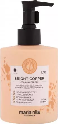 Ημιμόνιμη Βαφή Μαλλιών Maria Nila Colour Refresh 7,40 Bright Copper 300ml