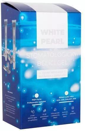 White Pearl Pap Dental Whitening Gel Λεύκανση Δοντιών Λευκαντικό Τζελ Με Δοσομετρητή Pap Dental Whitening Gel 2 X 40 Ml + Εύκαμπτο Απλικατέρ 4 Τμχ U