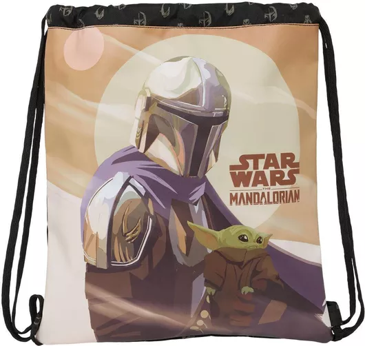 Παιδική Τσάντα Πλάτης Mandalorian 35x40cm Μαύρο
