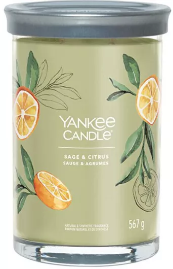 Yankee Candle Διακοσμητικό Κερί Sage & Citrus Signature Tumbler 567gr