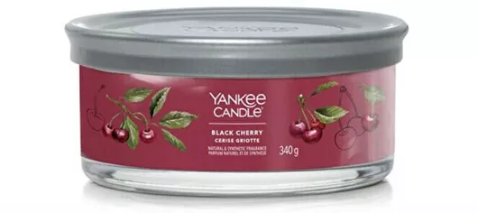 Αρωματικό Κερί Yankee Candle Black Cherry Signature Tumbler με Άρωμα Κεράσι 340gr