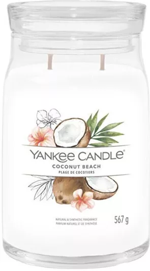 Αρωματικό Κερί Yankee Candle Coconut Beach Signature με Άρωμα Καρύδα 368gr