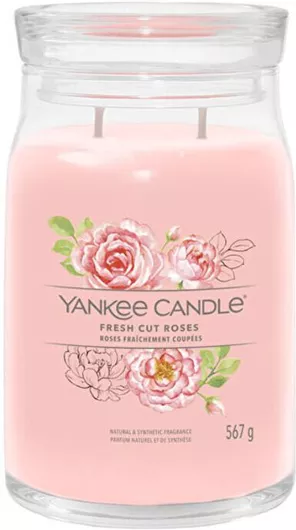 Yankee Candle Διακοσμητικό Κερί Fresh Cut Roses Signature 368gr