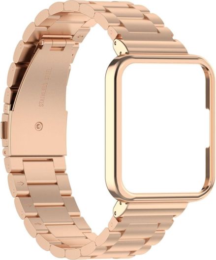 Λουράκι SmartWatch για Xiaomi Redmi Watch 2 Lite / Watch 2 Μέταλλο Ροζ Χρυσό