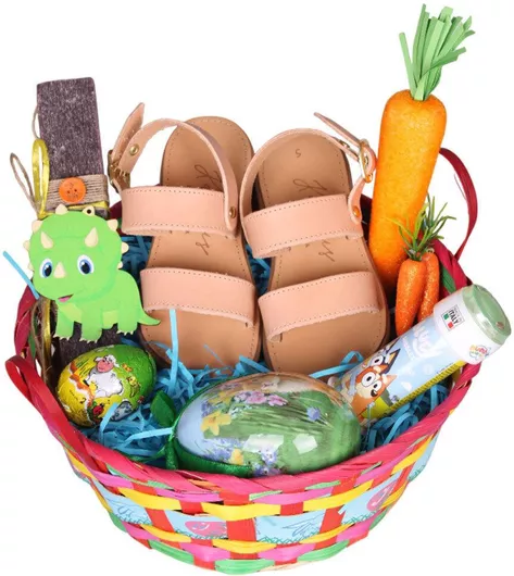 Σετ Λαμπάδα Σανδάλια Παιδικό Πασχαλινή Σύνθεση Σοκολατένια Αυγά Set71
