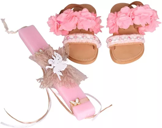 Σετ Λαμπάδα Σανδάλια Παιδικό Set56