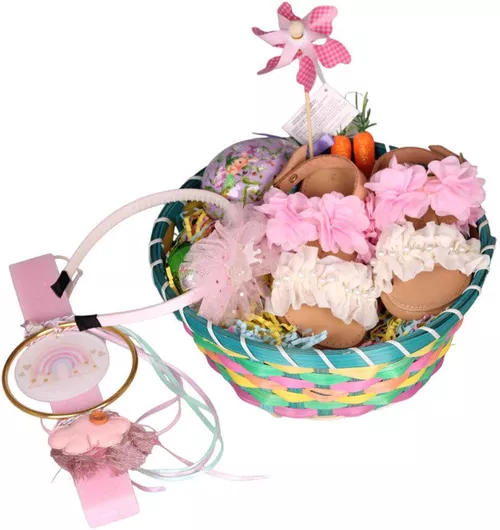 Σετ Λαμπάδα Σανδάλια Παιδικό Στέκα Μαλλιών Πασχαλινή Σύνθεση Σοκολατένια Αυγά Set53