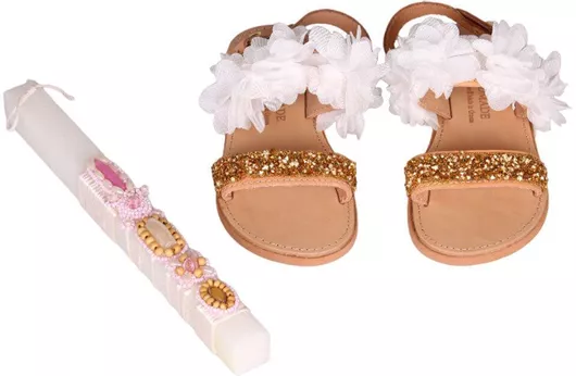 Σετ Λαμπάδα Σανδάλια Παιδικό Set84