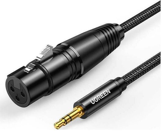 Καλώδιο Ugreen XLR female σε 3.5mm male 2m Μαύρο