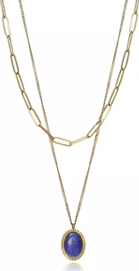 Γυναικείο Κολιέ Viceroy με Πέτρες Chic Collection  Ατσάλι Επιχρυσωμένο